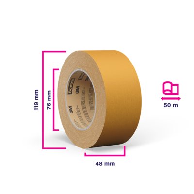 3M Scotch Performance 570 Paper Tape 48mm x 50 Metre Box of 36 Rolls