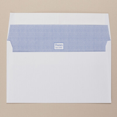 River Series White Wallet DL Envelope Back