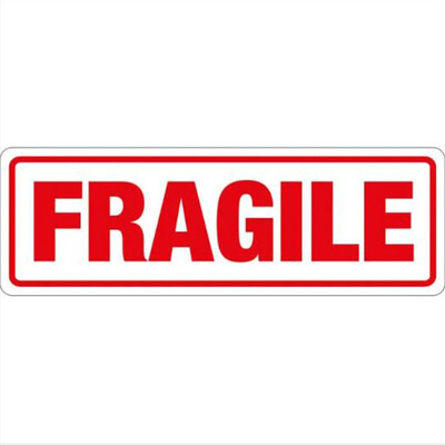 Transpal Parcel Labels 148 x 50mm printed FRAGILE
