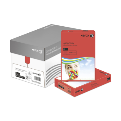 Xerox Symphony Strong Dark Red A4 80gsm Pack of 500 Sheets