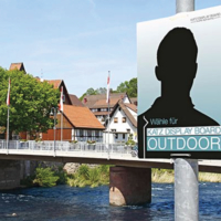 Katz Outdoor Board on a Pole