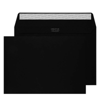 Purely Creative Colour Envelopes Jet Black 45314 120gsm 25 Per Pack