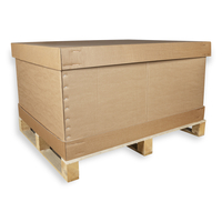 Pallet Box 1070x870x550mm with Pallet Open