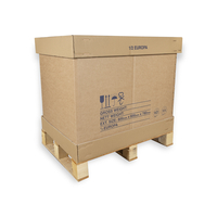 Pallet Box 770x570x660mm with Euro Pallet Open