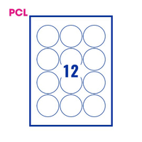 PCL Labels 12 per Sheet PCL62MCG