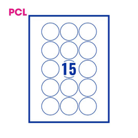 PCL Labels 15 per Sheet PCL51MCG
