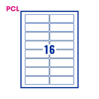 PCL Labels 16 per Sheet PCL9633