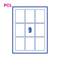 PCL Labels PCL6388OW 63x88mm 9 Labels per Sheet