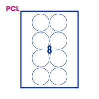 PCL Labels PCL69 69mm 8 Labels per Sheet