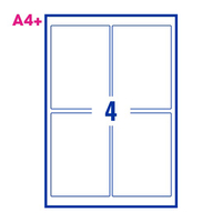 PCL Series 5 105148 105x148mm 4 Labels per Sheet