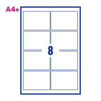 PCL Series 5 10574 105x74mm 8 Labels per Sheet