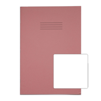 Rhino Plain Exercise Book Pink Front Cover