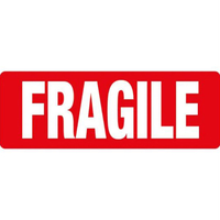 Transpal Parcel Labels 89 x 32mm printed FRAGILE