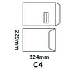 Purely Creative Colour Envelopes Milk White 951W 120gsm 250 Per Pack