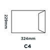 Purely Packaging White 12935 C4 120gsm 125 Per Pack