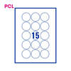 PCL Labels 15 per Sheet PCL49