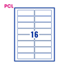 PCL Labels 16 per Sheet PCL9633