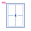 PCL Labels 4 per Sheet PCL92137