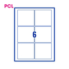 PCL Labels 6 per Sheet PCL9692