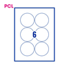 PCL Labels 6 per Sheet PCL80