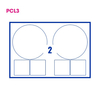 PCL3 Labels 190 190mm 6 Labels per Sheet