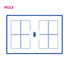 PCL3 Labels 75110 75x110mm 8 Labels per Sheet