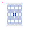 PCL Labels PCL4512s 45x12mm 68 Labels per Sheet