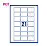 PCL Labels PCL5437 54x37mm 21 Labels per Sheet