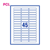PCL Labels PCL5816 58x16mm 45 Labels per Sheet