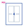PCL Labels PCL75110OW 75x110mm 4 Labels per Sheet