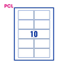 PCL Labels PCL9053OW 90x53mm 10 Labels per Sheet