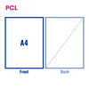 PCL Labels PCLA4DBS A4 Diagonal Slit Back