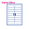 PCL Digital Office Labels PCL L18/9630SE 96x30mm 18 Labels per Sheet