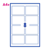 PCL Series 5 10070 100x70mm 8 Labels per Sheet