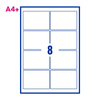 PCL Series 5 10574 105x74mm 8 Labels per Sheet