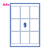 PCL Series 5 76102 76x102mm 9 Labels per Sheet
