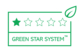 A 1 Star "Green Star System Packaging" rated product means it is made of in total 25-49% recycled (PIR+PCR) or renewable material, is REACH compliant, but not technically recyclable.